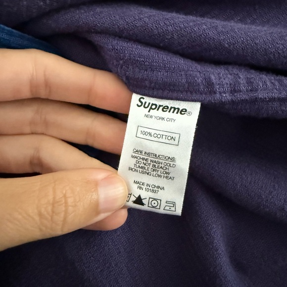 Rare SUPREME Limited Edition Color Block Corduroy Hoodie Shirt - Picture 6 of 8